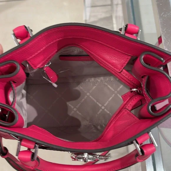 Michael Kors Hamilton Small Satchel Shoulder Crossbody Bag 
Electric Pink
NWT - Picture 10 of 16